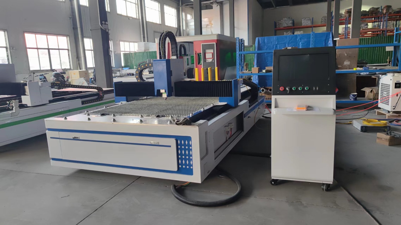 Cut metal parts ready for dispatch